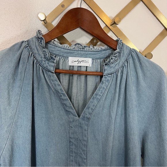 Carly Jean Los Angeles Tauryn Tiered Denim Dress - Picture 4 of 6